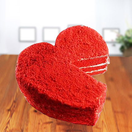 Red Velvet Heart Cake