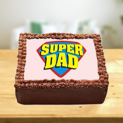 Super Dad Photo Cake