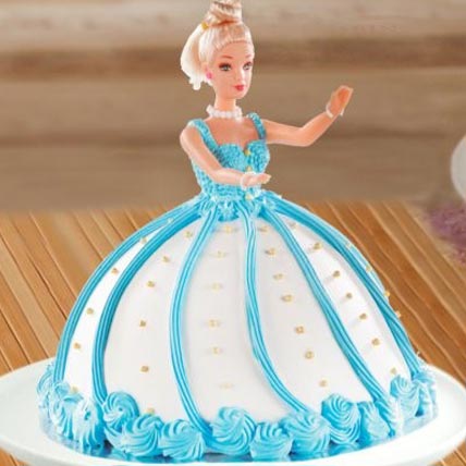 Barbie Doll Fondant Cake