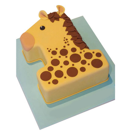 Giraffe Fondant Cake