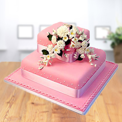 2 Tier Square Cake