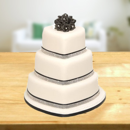 3 Tier Heart Shape Cake