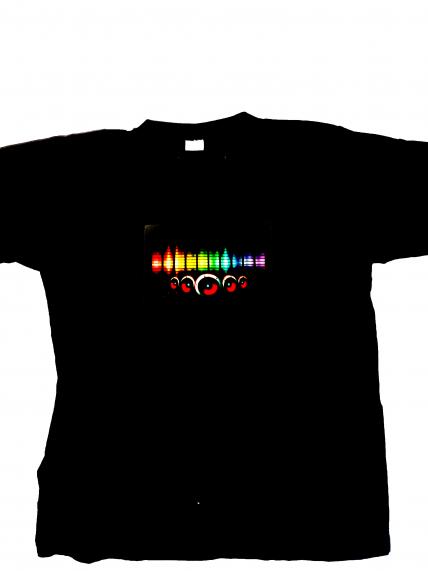 LED TShirt Music Print