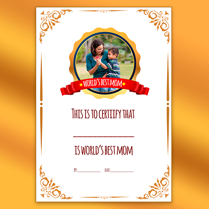 Best Mom Certificate