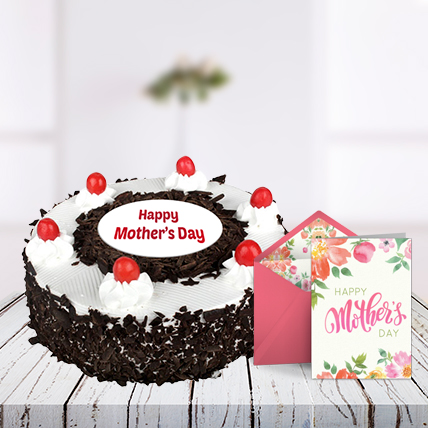 Mothers Day Blackforest Cake and Card