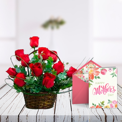 Mothers Day Basket and Card