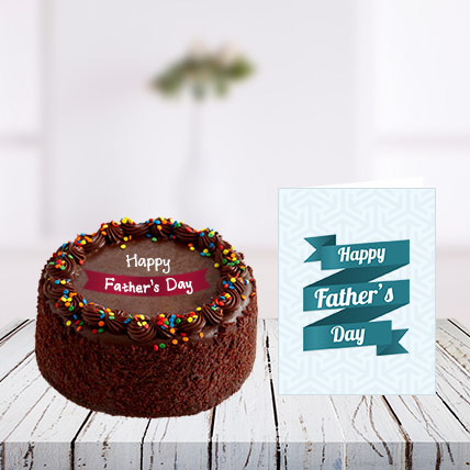 Fathers Day Cake and Card