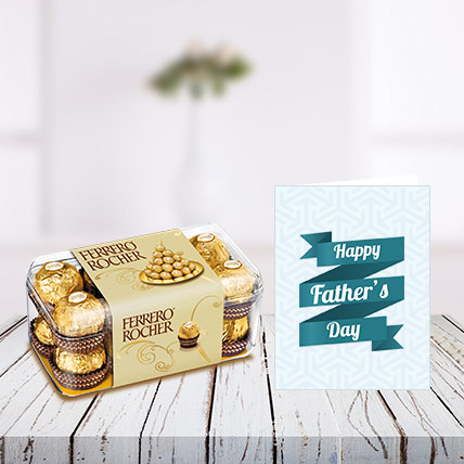 Fathers Day Chocolates and Card