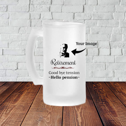 Personalized Retirement Beer Mug