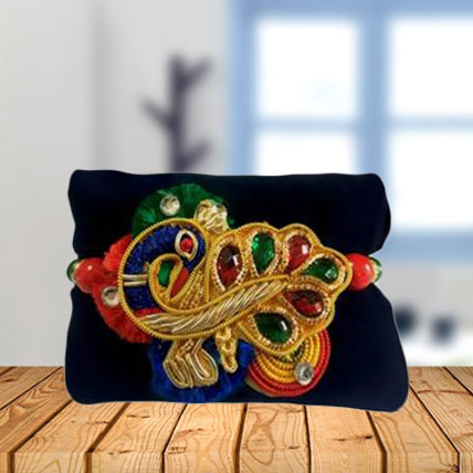 Beautiful Peacock Motif Rakhi