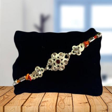 Golden Flower Rakhi