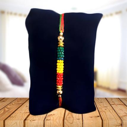 Tricolor Beads Rakhi