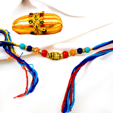 Colorful Beads Rakhi