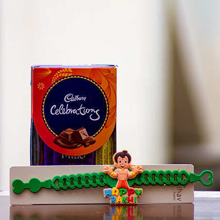 Chota Bheem Rakhi with Chocolates