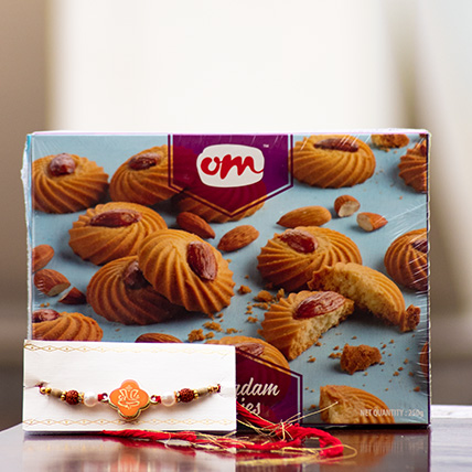 Ganesha Rakhi with Butter Cookies