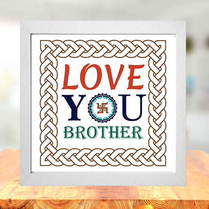 Love You Brother Photo Frame