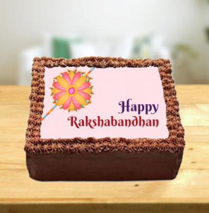 Rakhi Chocolate Photo Cake