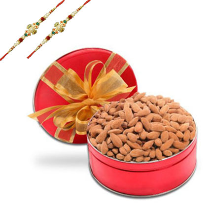 Rakhi with Almonds - Dry Fruits