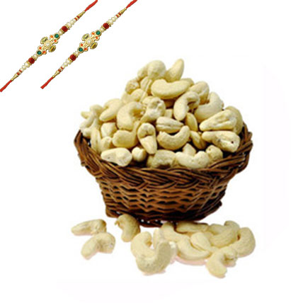 Cashew Nuts with 2 Rakhis