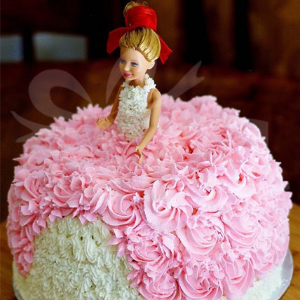Swirl Barbie Cake