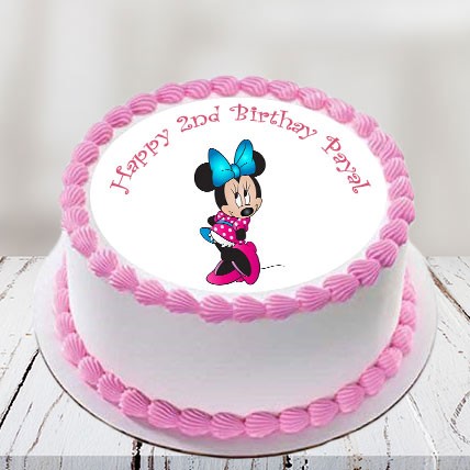 Minnie Mouse Photo Cake