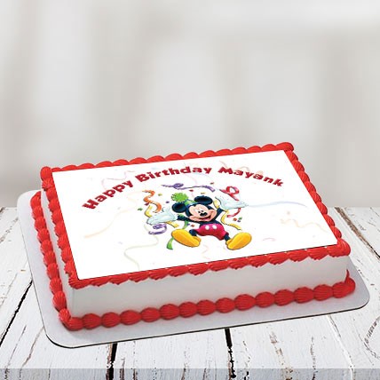 Mickey Mouse Photo Cake