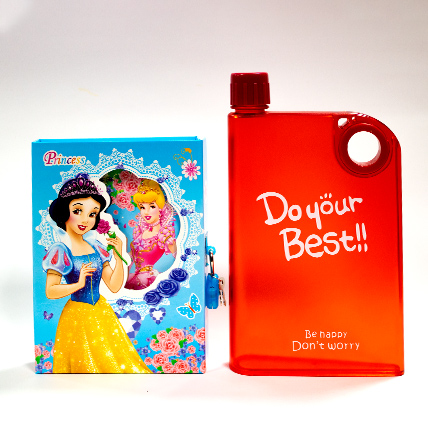 Princess Diary with Notebook bottle
