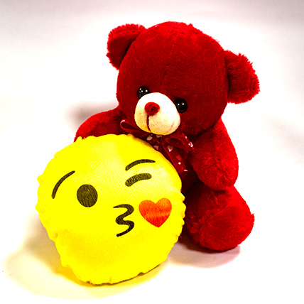 Red Teddy & Smiley Combo