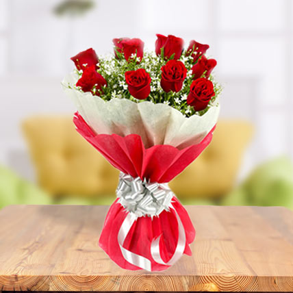 Valentine 24 Exclusive Red Roses Bunch