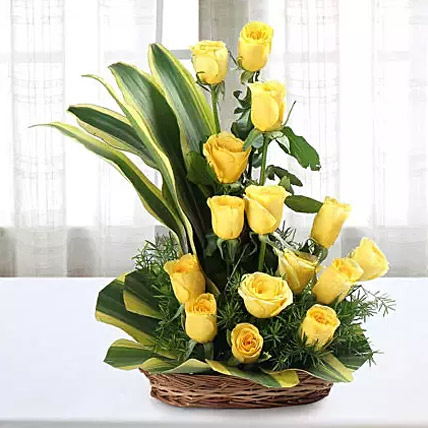 Yellow Roses Floral arrangement