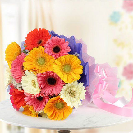 Lovely Mixed Gerbera Bouquet