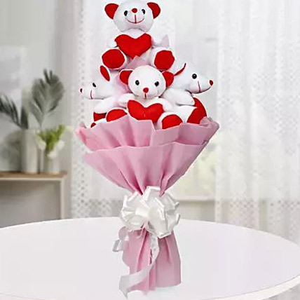 Valentine Teddy Bouquet