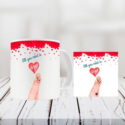 Valentine Table Top and Mug Combo