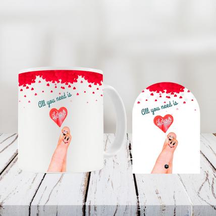 Valentine Mug and Door shape Table Top Combo