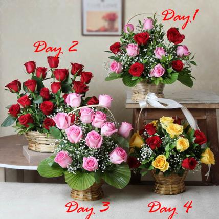Romantic Flower Basket Serenade