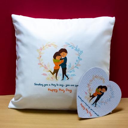 Hug Day Puzzle and Cushion 