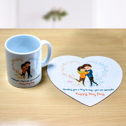 Hug Day Puzzle and Mug