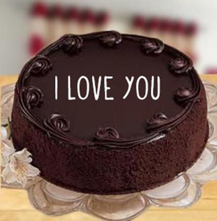 Valentine Chocolate Truffle Cake