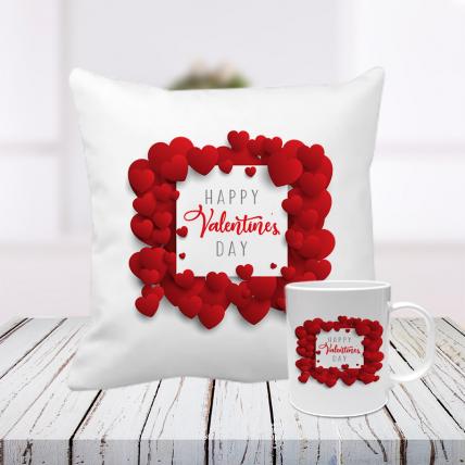 Valentine from Heart Cushion and Mug 