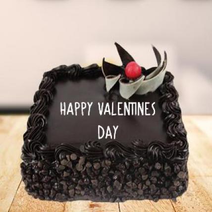 Valentine Square Choco Chip Cake