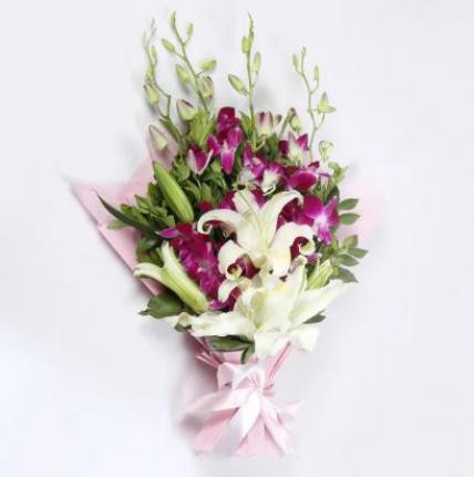 Bunch of Style with Lilies and Orchids