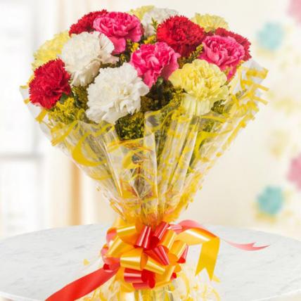 Mixed Carnations Bouquet