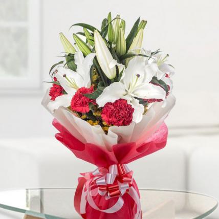 Lilies and Carnations Bouquet