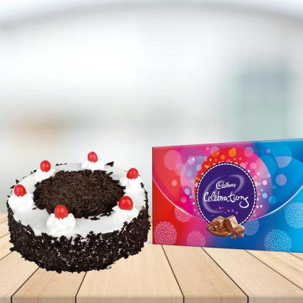 Blackforest Cake with Cadbury Celebrations