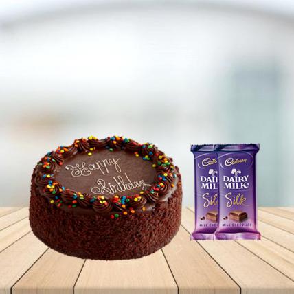 Chocolate Truffle Cake with Cadbury Silk Combo