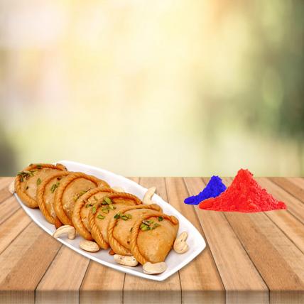 Gujiya with Free Gulal