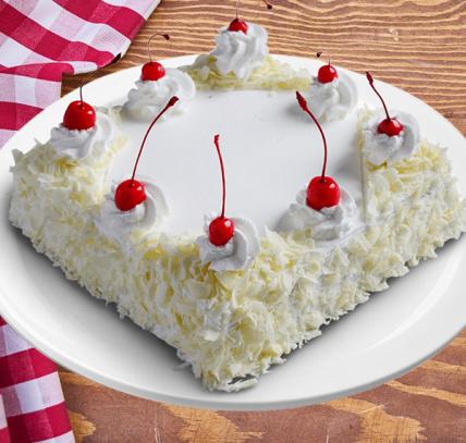 Yummy Square White Forest Cream Cake