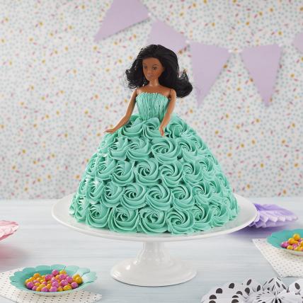 Beautiful Rosie Barbie Cake