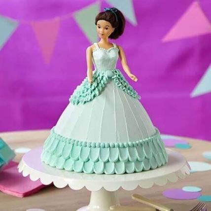 Beautiful Barbie Cream Cake