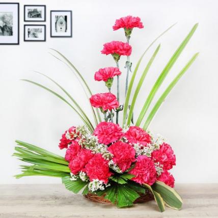 Red Carnation Floral arrangement